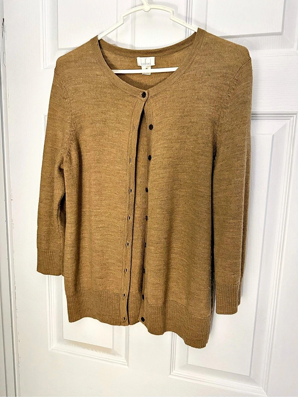 Belford Light Brown Button-Front Cardigan